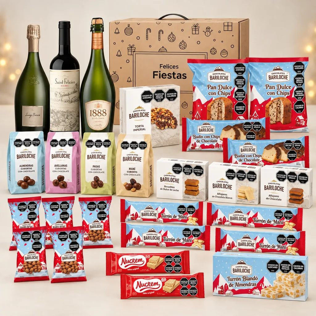 Foto ilustrativa de productos de Bariloche Mix 3; consultar para confirmar composición.