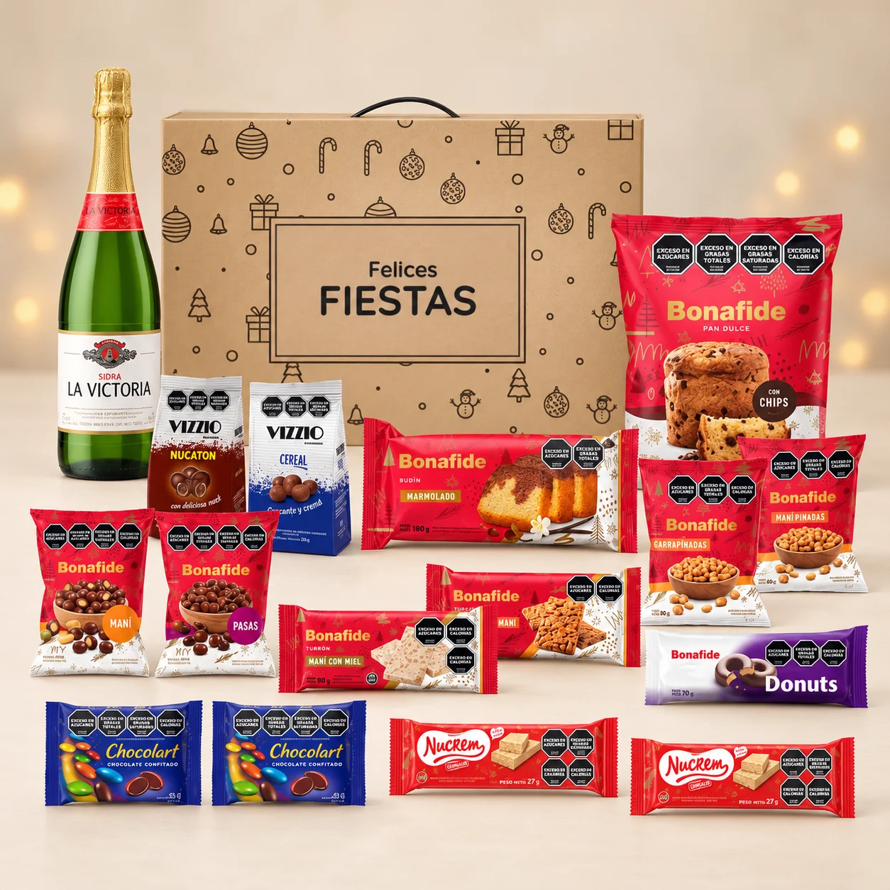 Foto ilustrativa de productos de Bonafide Mix Promo; consultar para confirmar composición.