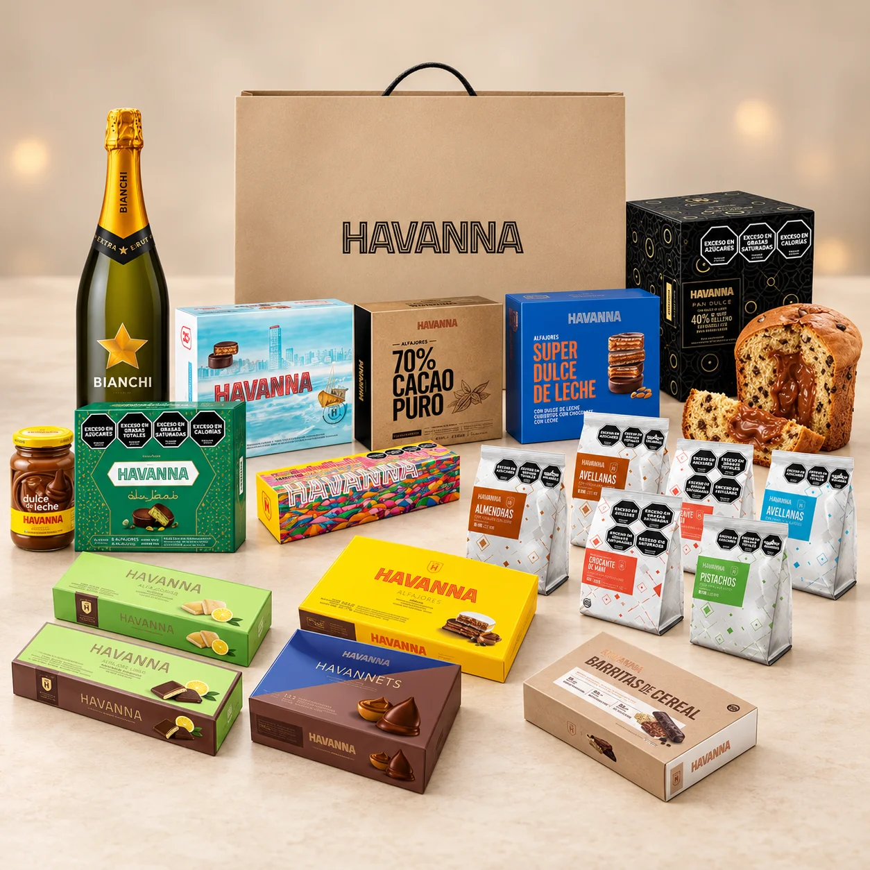 Foto ilustrativa de productos de Havanna Mix 3; consultar para confirmar composición.