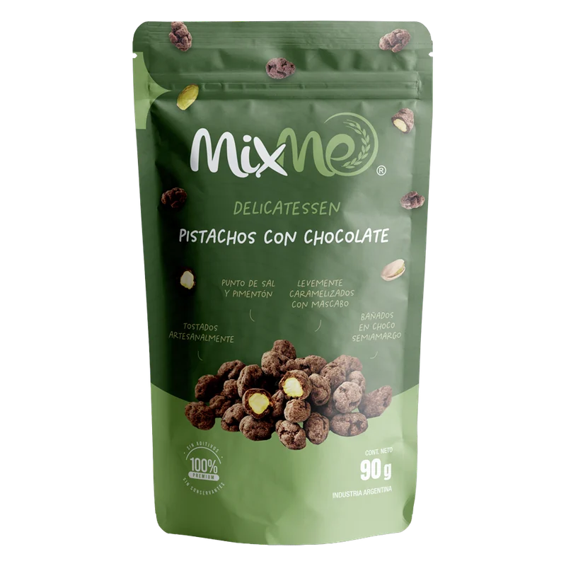 Envase de Pistachos con chocolate MixMe, 90 g.